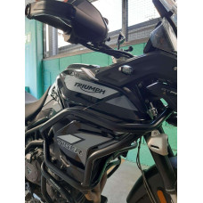 Гмоли бака пального Solid Hepco&Becker для Triumph Tiger 900 / Rally / GT / PRO (20-23) чорні
