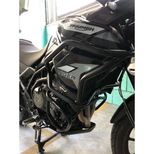 Гмоли бака пального Solid Hepco&Becker для Triumph Tiger 900 / Rally / GT / PRO (20-23) чорні