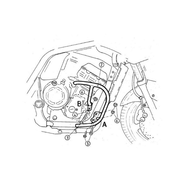 Гмол двигуна Hepco&Becker для Yamaha FZS 1000 Fazer