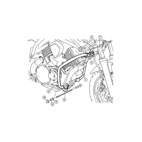 Гмол двигуна Hepco&Becker для Yamaha BT 1100 Bulldog