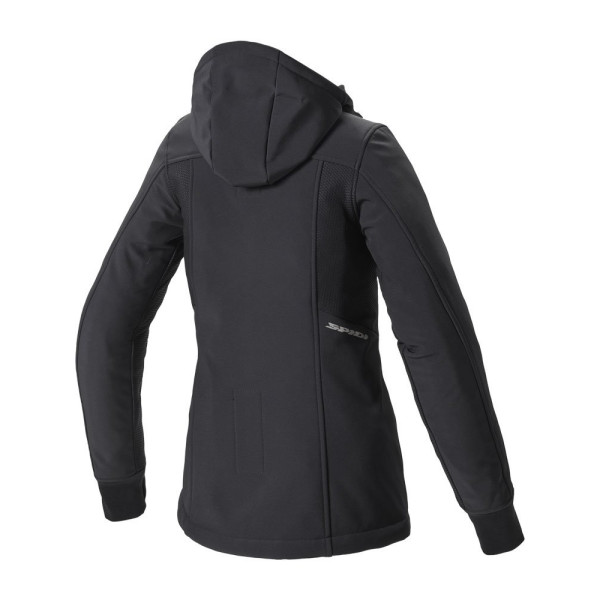 Кросова кофта Spidi Hoodie Armor Lady чорна