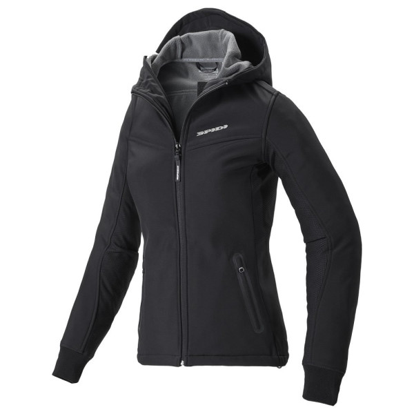 Кросова кофта Spidi Hoodie Armor Lady чорна