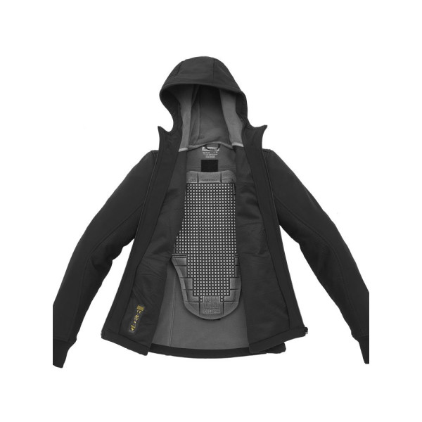 Кросова кофта Spidi Hoodie Armor Lady чорна