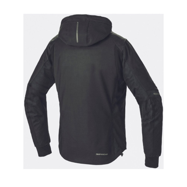 Мотоциклетна кофта Spidi Hoodie Armor H2Out чорна-біла