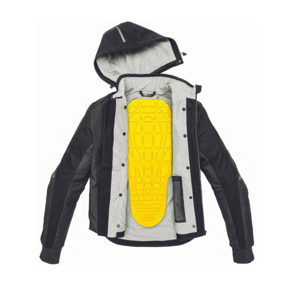 Мотоциклетна кофта Spidi Hoodie Armor H2Out чорна-біла