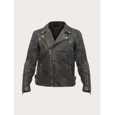 Мотоциклетна куртка шкіряна Broger Ohio Vintage чорна