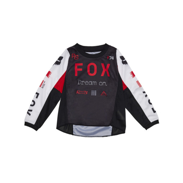 Кросова кофта дитяча Fox 180 Race Spec чорна-біла-червона