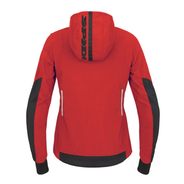 Кросова кофта Spidi Hoodie Armor Light червоно-чорна