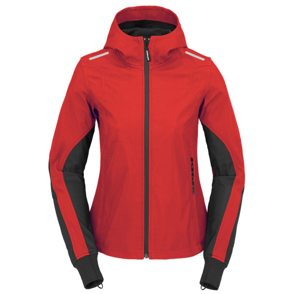 Кросова кофта Spidi Hoodie Armor Light червоно-чорна
