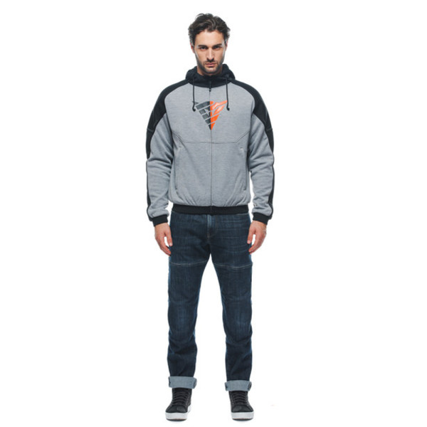 Мотоциклетна кофта Dainese Daemon-X Safety сіро-чорно-червона
