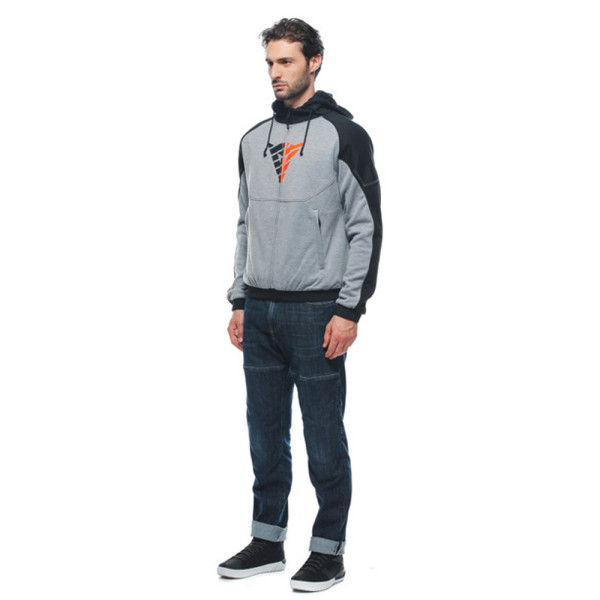 Мотоциклетна кофта Dainese Daemon-X Safety сіро-чорно-червона