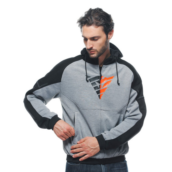 Мотоциклетна кофта Dainese Daemon-X Safety сіро-чорно-червона