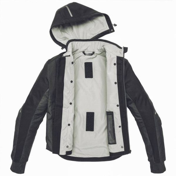 Куртка мотоциклетна Spidi Hoodie Armor H2Out чорна
