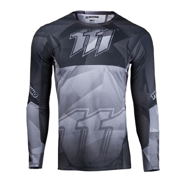 Кросова кофта 111 Racing 111.1 чорна-сіра