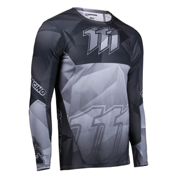 Кросова кофта 111 Racing 111.1 чорна-сіра