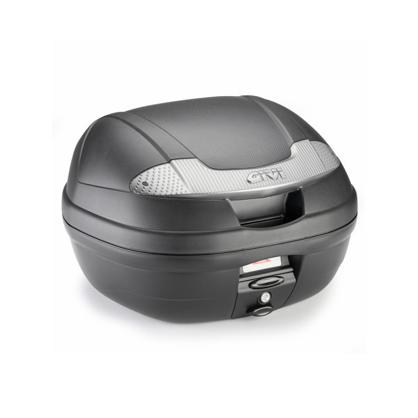 Центральний кофр GIVI E340NT2 Monolock E340 Vision чорний з сріблястими відблисками монтажна плита в комплекті; об'єм: 34л