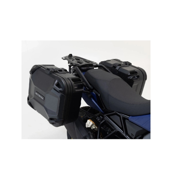 Комплект: бічні кофри DUSC M і L + кріплення PRO SW-Motech Moto Guzzi V85 TT (19-23) об'єм: 33л + 41л