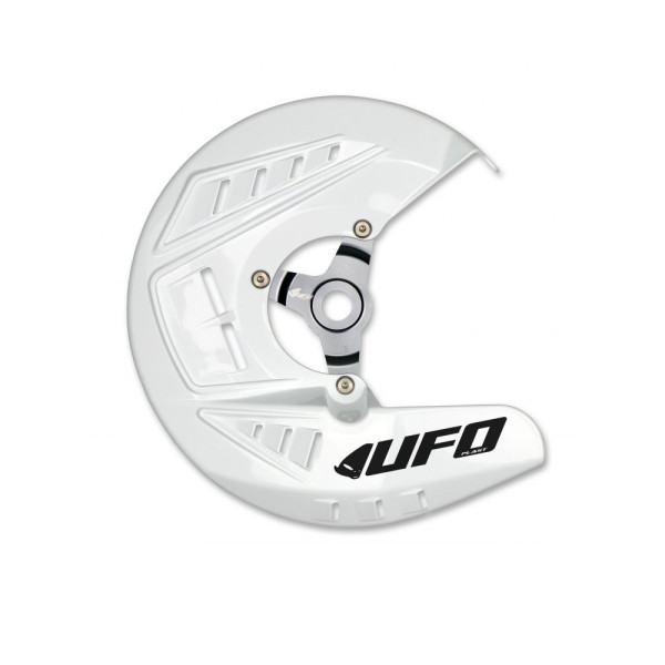 Захист диска гальмівного переднього UFO для KTM SX 125/150/250, EXC 125/200/250/300, SX-F/EXC-F 250/350/450 (10-14), EXC-F 500 (11-14) білий
