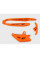 Комплект слайдер+направляюча ланцюга UFO для KTM SX 125/250, XS-F 250/450 (07-10), SX 144/150, EXC 125/200/250/300, EXC-F 450 (08-10) помаранчевий