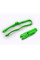 Комплект слайдер+направляюча ланцюга UFO для Kawasaki KXF 250 (21-), KXF 450 (19-21) зелений