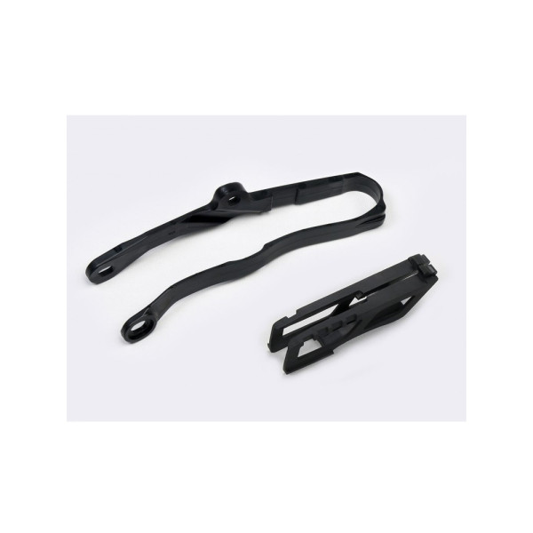 Комплект слайдер+направляюча ланцюга UFO для Kawasaki KXF 250 (21-), KXF 450 (19-21) чорний