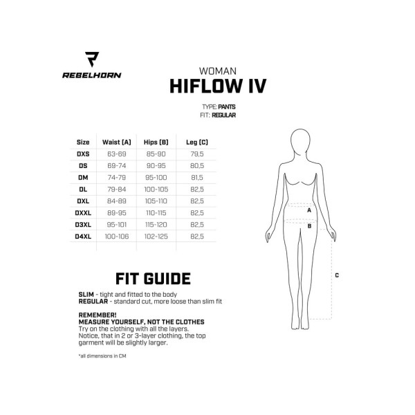 Жіночі текстильні мотоциклетні штани Rebelhorn Hiflow IV чорні