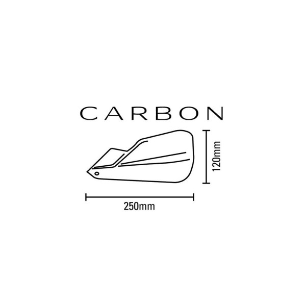 Гандбари Barkbusters Carbon + комплект монтажу Honda CB 400 X (20-22)/ CB 500 X (19-23)/ NX 500 (24-) чорні