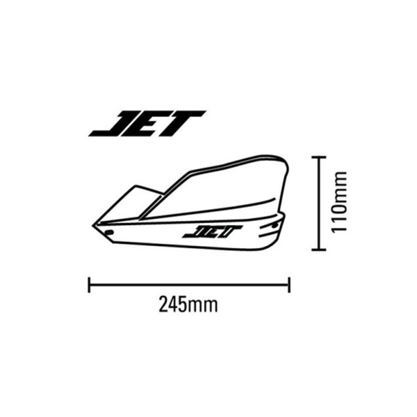 Гандбари Barkbusters Jet Tapered жовті 28,6MM
