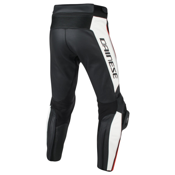 Мотоциклетні шкіряні штани Dainese MISANO чорні-білі