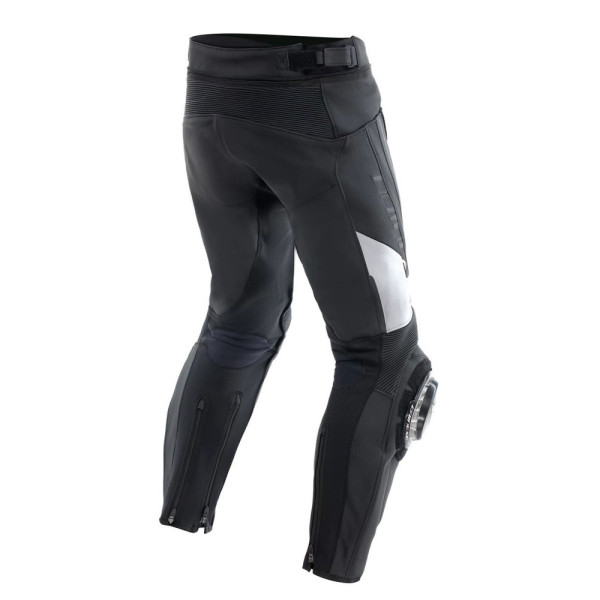 Мотоциклетні шкіряні штани Dainese Delta 4 чорні-білі