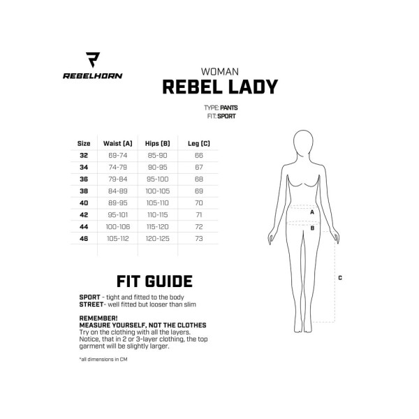 Мотоциклетні штани жіночі Rebelhorn Rebel чорні