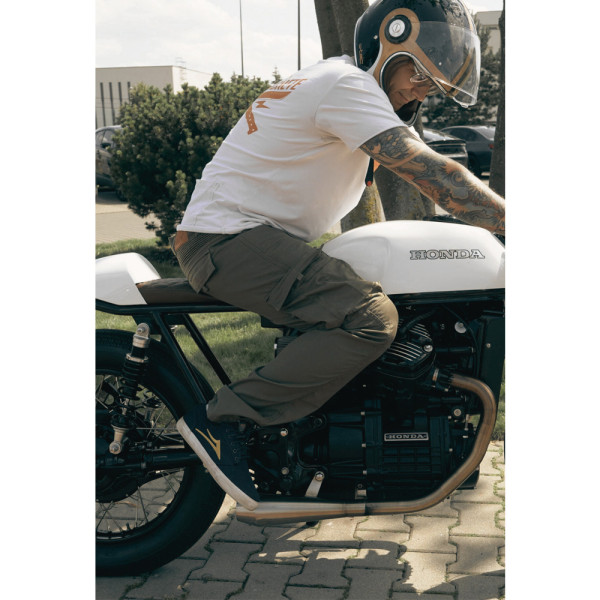 Мотоциклетні джинси Mottowear Helios Green 2.4 зелені