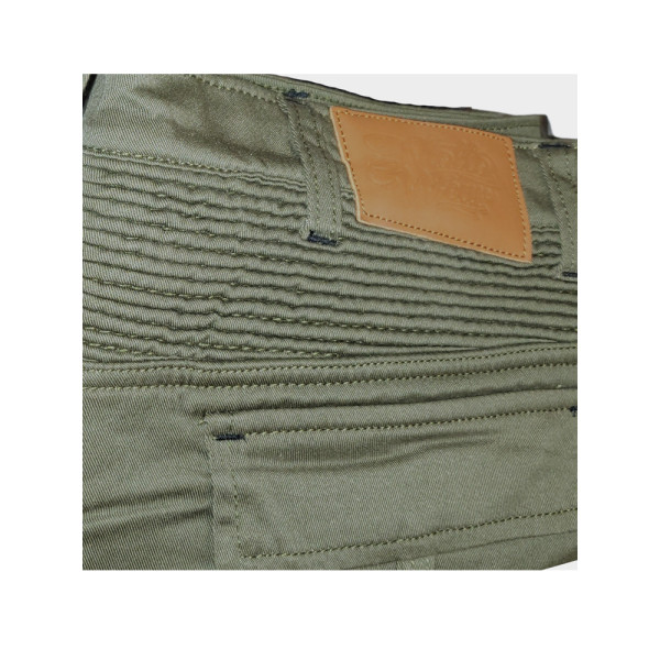 Мотоциклетні джинси Mottowear Helios Green 2.4 зелені