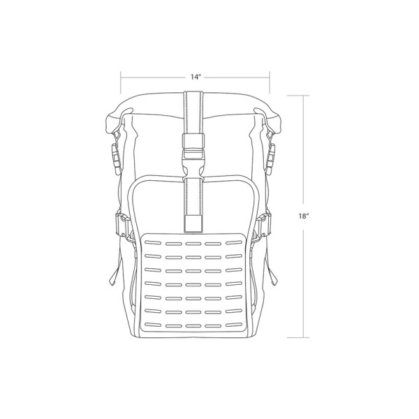 Сумка на зад Biltwell EXFIL-60 2.0 чорна об'єм: ок. 21l