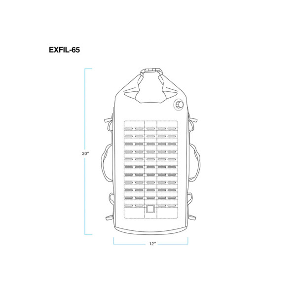 Сумка на зад Biltwell EXFIL-65 2.0 чорна об'єм: приблизно 22.8л