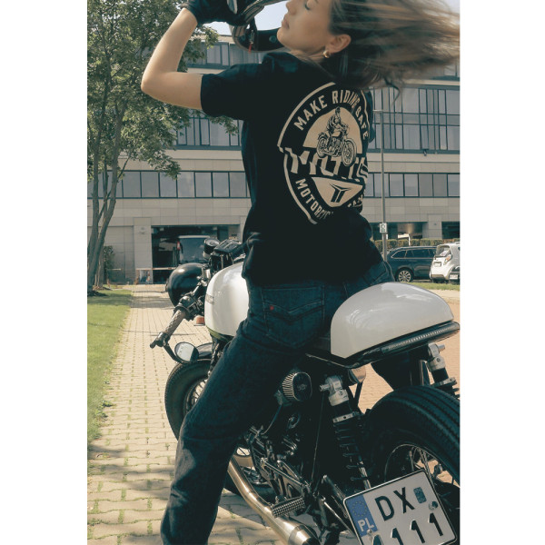 Мотоциклетні джинси жіночі Mottowear Stella чорні