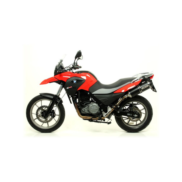 Глушник Arrow BMW G 650 GS 11-16, G 650 GS Sertao 12-14 Race-Tech, Темний алюміній + вуглецеве волокно