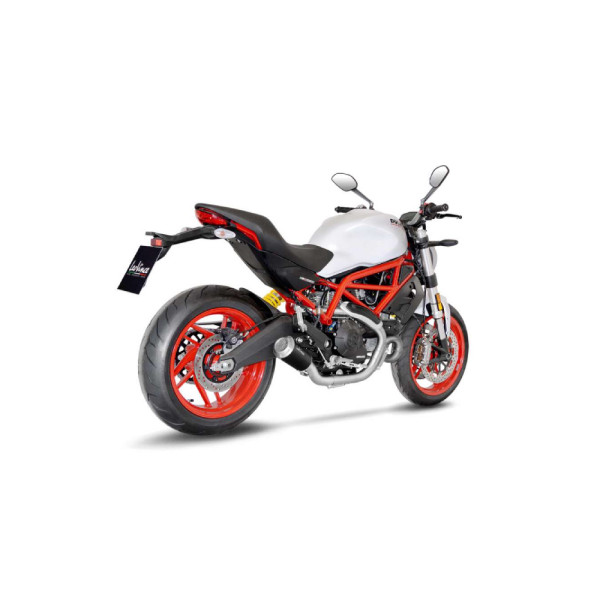 Глушник LeoVince LV-10 Black Edition Slip-On, Нержавіюча сталь для Ducati Monster 797 17-20, Scrambler 800 icon / Classic 15-16, Scrambler 800 Cafe Racer / Classic / Full Throttle / Icon 17-20