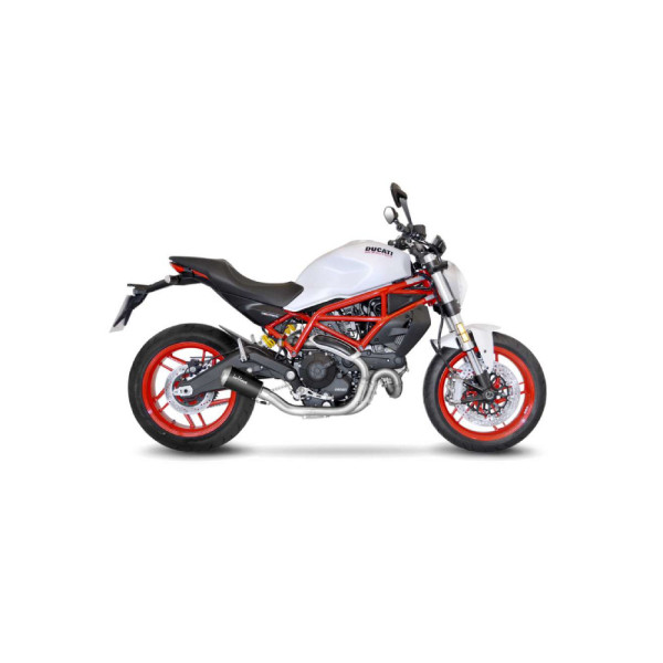 Глушник LeoVince LV-10 Black Edition Slip-On, Нержавіюча сталь для Ducati Monster 797 17-20, Scrambler 800 icon / Classic 15-16, Scrambler 800 Cafe Racer / Classic / Full Throttle / Icon 17-20