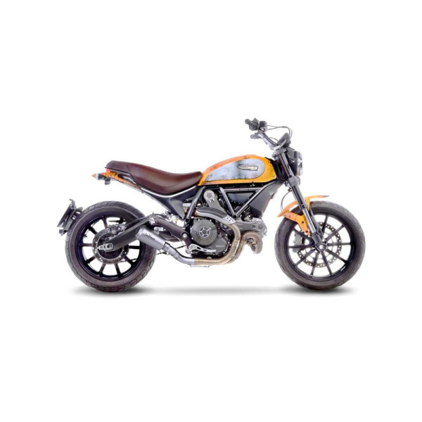 Глушник LeoVince LV-10 Slip-On, Нержавіюча сталь для Ducati Monster 797 17-20, Scrambler 800 icon / Classic 15-16, Scrambler 800 Cafe Racer / Classic / Full Throttle / Icon 17-20