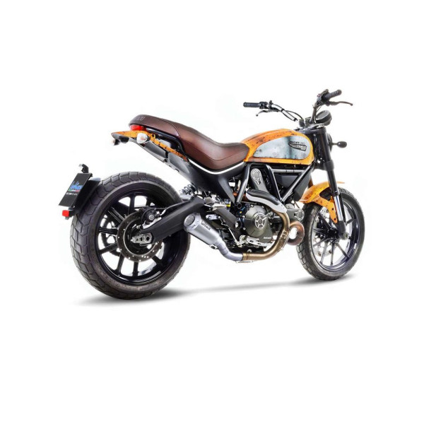 Глушник LeoVince LV-10 Slip-On, Нержавіюча сталь для Ducati Monster 797 17-20, Scrambler 800 icon / Classic 15-16, Scrambler 800 Cafe Racer / Classic / Full Throttle / Icon 17-20
