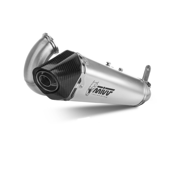 Глушник мотоцикловий Slip-On Line (Delta Race) MIVV для Ducati Panigale V2 (20-) / Streetfighter V2 (22-) срібний
