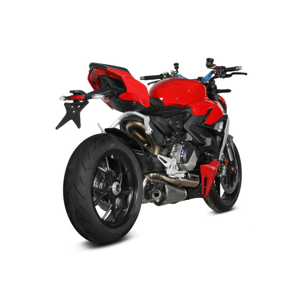 Глушник мотоцикловий Slip-On Line (Delta Race) MIVV для Ducati Panigale V2 (20-) / Streetfighter V2 (22-) срібний