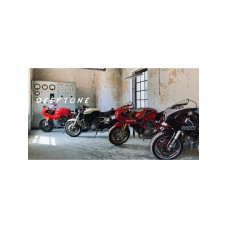 Подвійний глушник G.P.R Deeptone Inox Cafè Racer Нержавіюча сталь - Honda Transalp XL 650 V 00-06