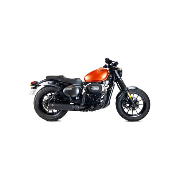 Вихлопна система IXRACE Custom Hyosung Bobber 125 (18-) чорна, без гомологації
