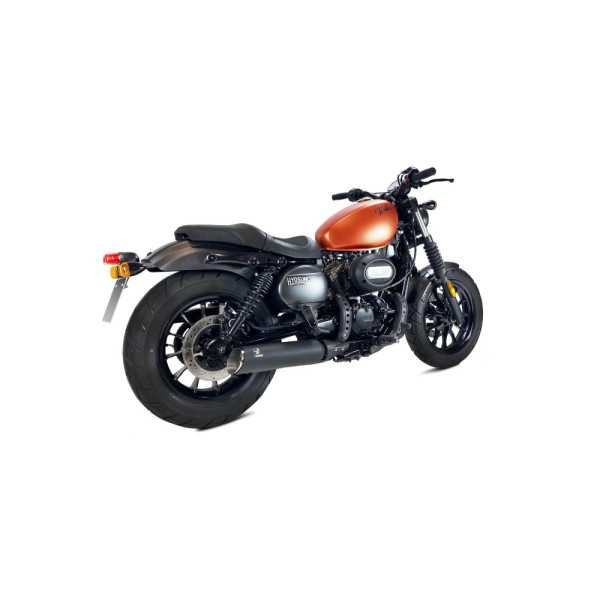 Вихлопна система IXRACE Custom Hyosung Bobber 125 (18-) чорна, без гомологації
