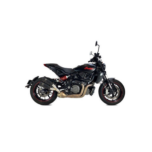 Глушник мотоцикловий IXRACE MK2 Indian FTR 1200 S/ R (22-23) чорний, без гомологації, подвійний