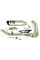 Повний вихлопний комплект IXIL VTI Hexoval Race Kawasaki Ninja ZX-4 R/ RR (24-)/ ZX-25 R/ RR (20-23) титановий