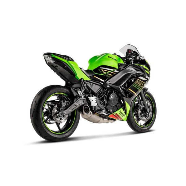 Повний вихлопний система Akrapović Racing Line Kawasaki Z650 (21-)/ Z650 RS (22-)/ Ninja 650 (23) титан