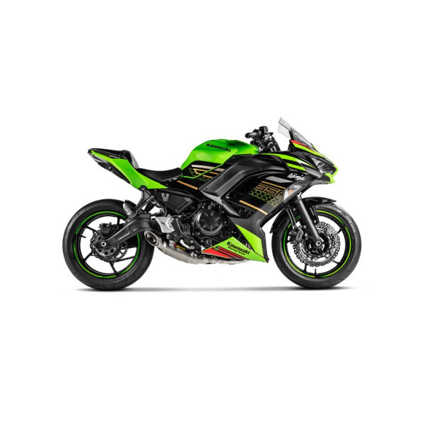 Повний вихлопний система Akrapović Racing Line Kawasaki Z650 (21-)/ Z650 RS (22-)/ Ninja 650 (23) титан